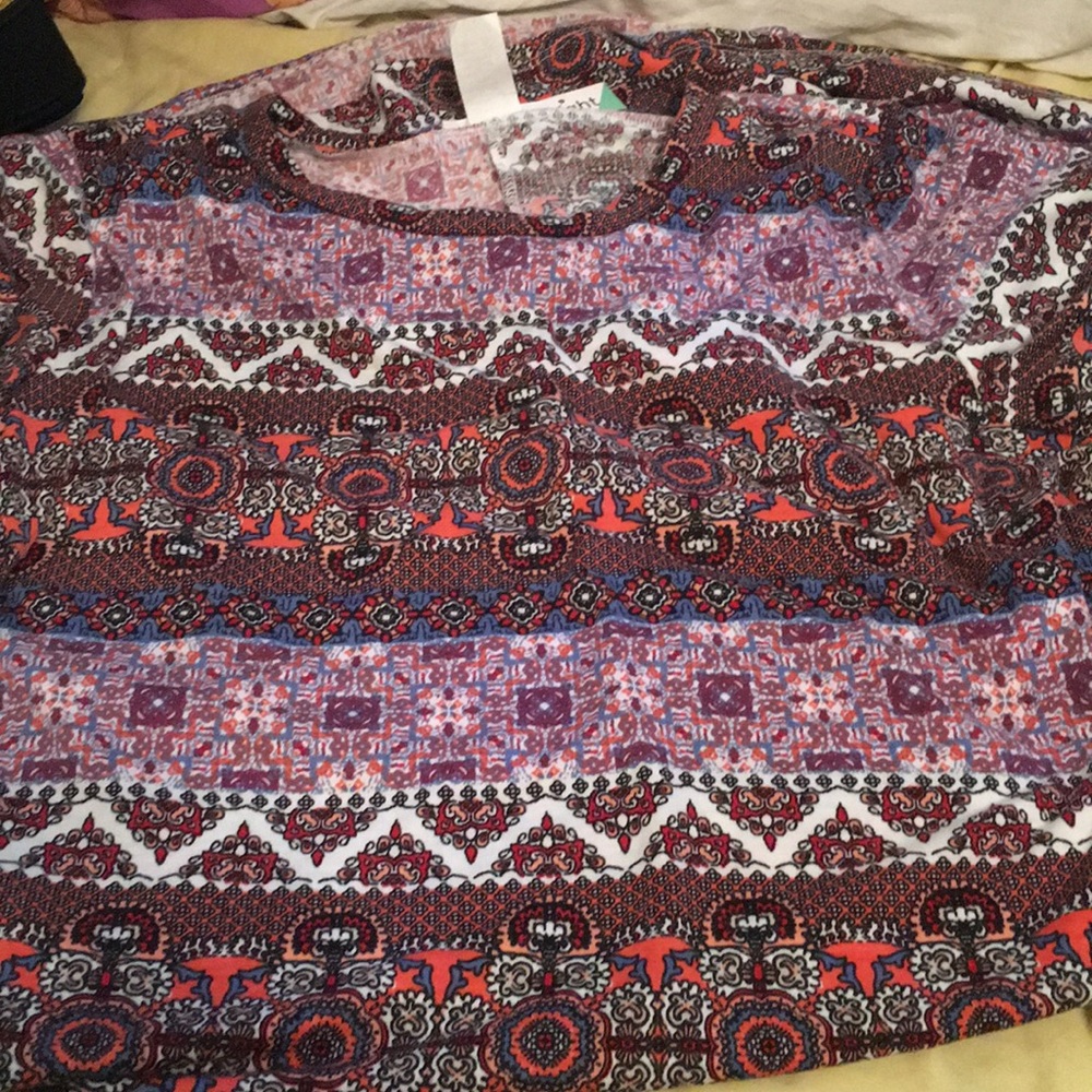 Batik print hi-lo dress